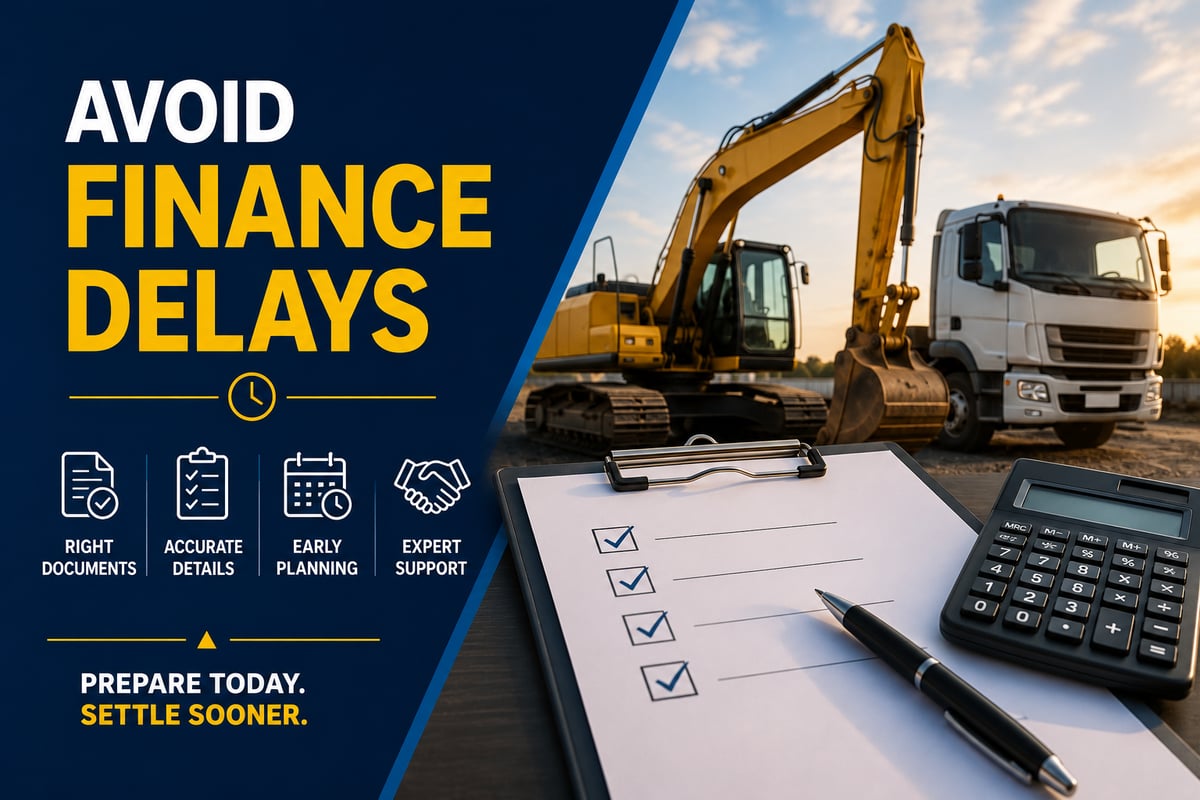 13.10.2026 - Blog Post - Avoid Equipment and Vehicle Finance Delays in Australia